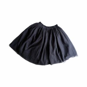 GAP Black Full Circle Skirt with Soft Tulle Layers